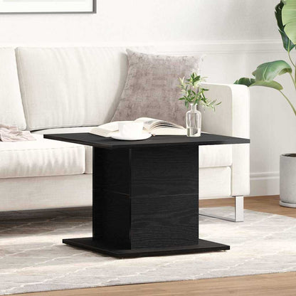 Coffee Table Black Oak 55.5 x 55.5 x 40 cm Engineered Wood