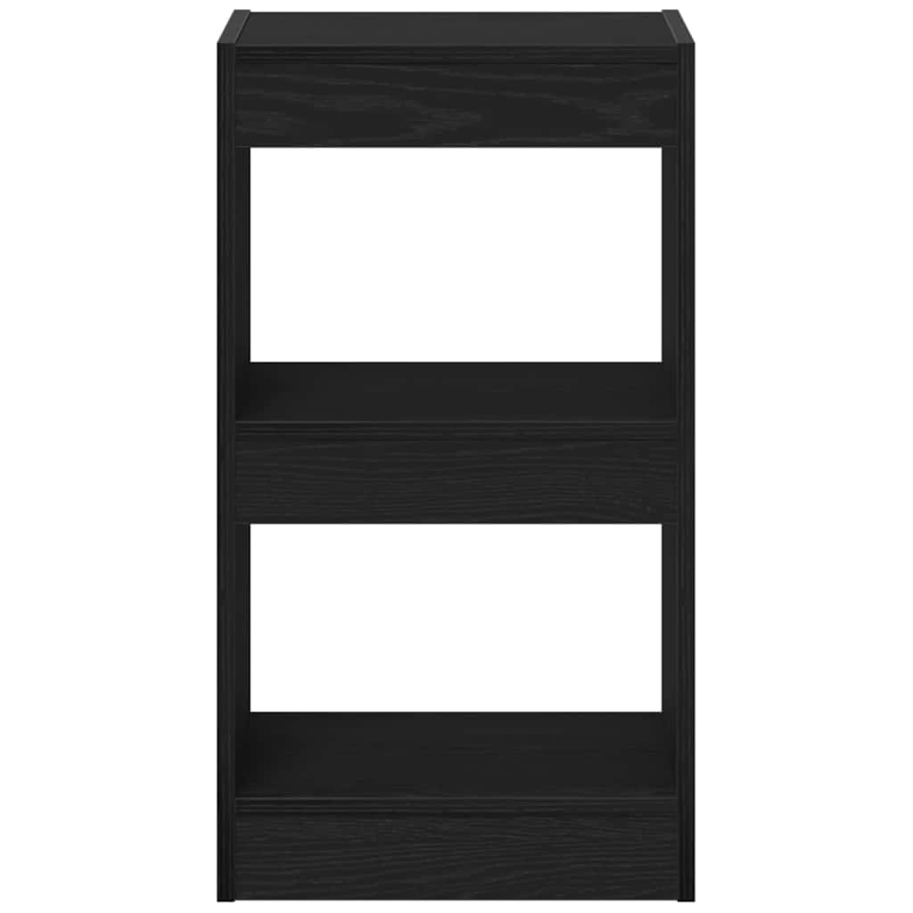 Book Cabinet Black Oak 40 x 30 x 71.5 cm Engineered Wood