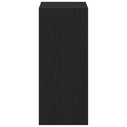 Book Cabinet Black Oak 40 x 30 x 71.5 cm Engineered Wood