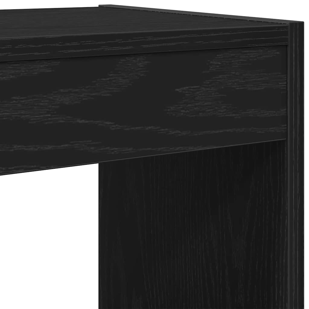 Book Cabinet Black oak 40 x 30 x 198 cm Engineered Wood