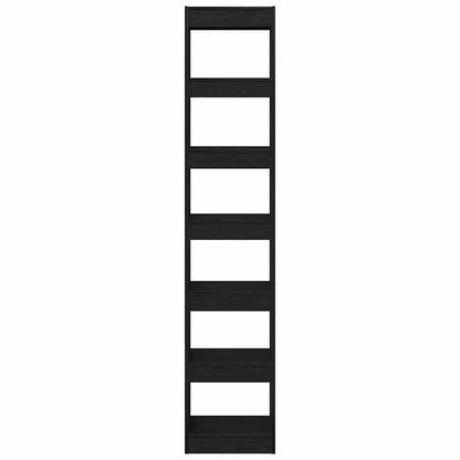 Book Cabinet Black oak 40 x 30 x 198 cm Engineered Wood