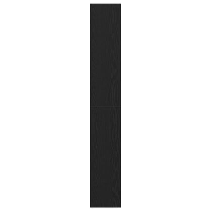 Book Cabinet Black Oak 40 x 30 x 198 cm Engineered Wood