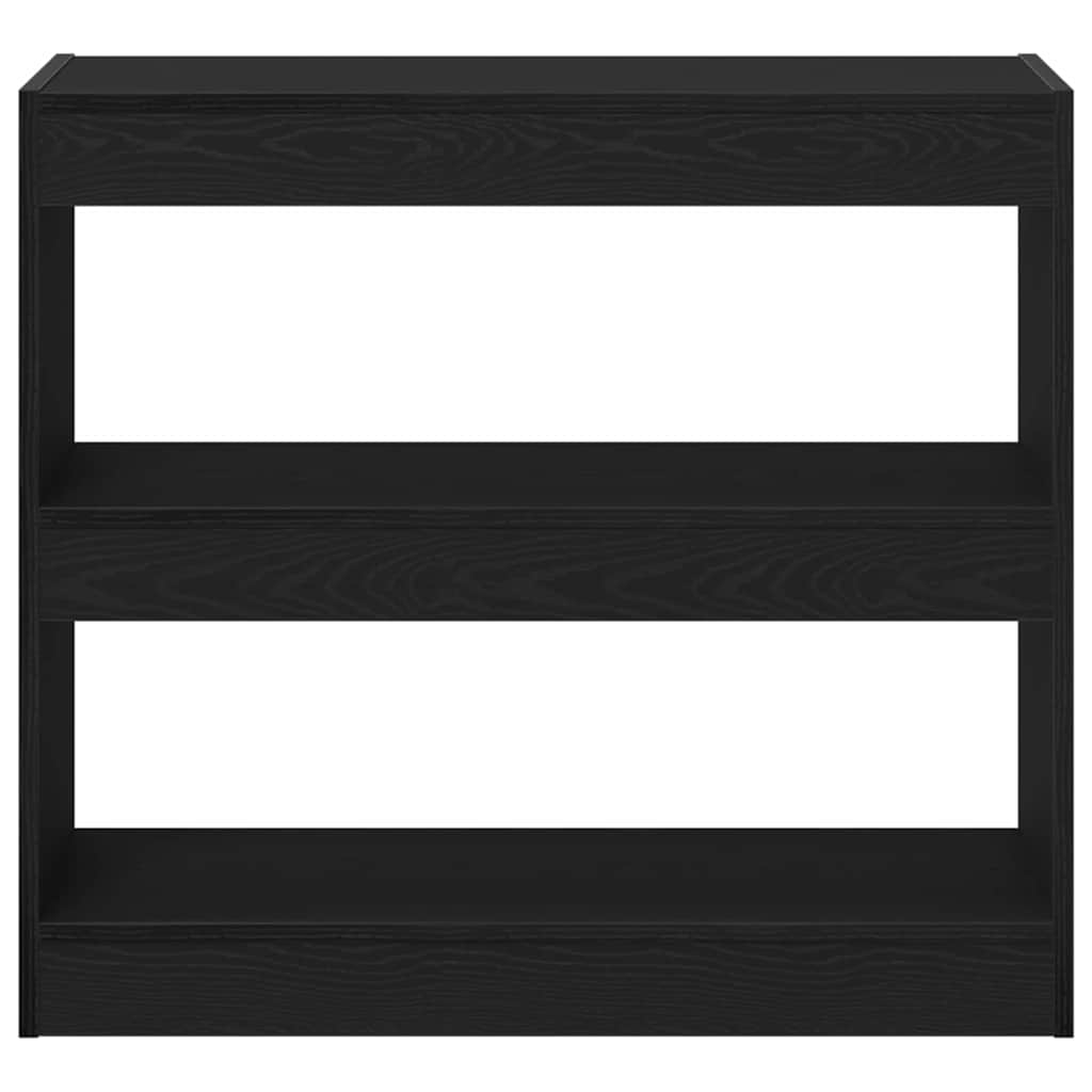 Book Cabinet 2 pcs Black Oak 80 x 30 x 72 cm Engineered Wood