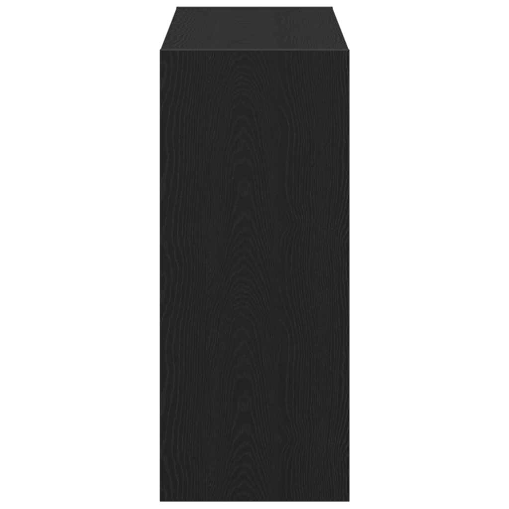 Book Cabinet 2 pcs Black Oak 80 x 30 x 72 cm Engineered Wood