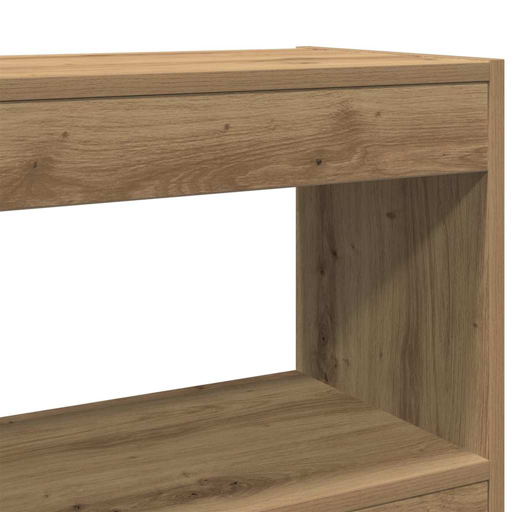 Book Cabinet 3-Tier 100 x 30 x 103 cm Engineered Wood