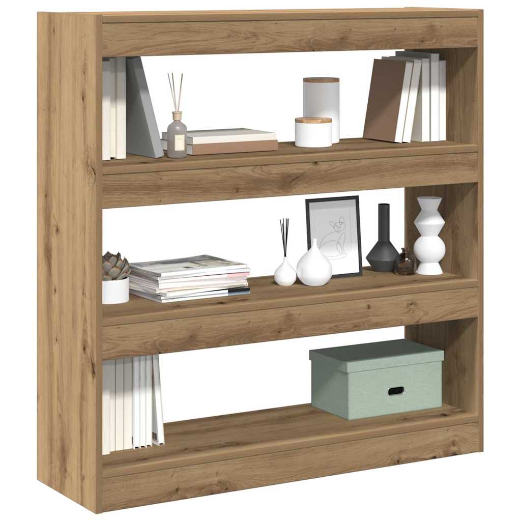 Book Cabinet 3-Tier 100 x 30 x 103 cm Engineered Wood