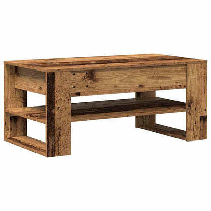 Coffee Table Old Wood 102 x 55 x 45 cm Engineered Wood