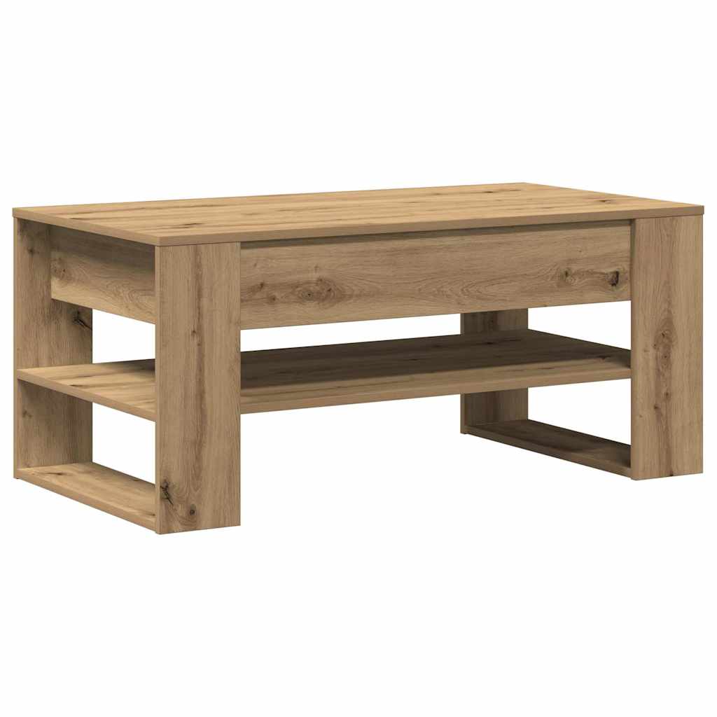 Coffee Table Artisan Oak 102 x 55 x 45 cm Engineered Wood