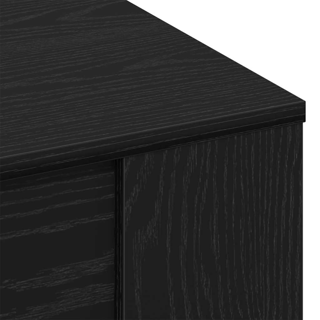 Coffee Table Black Oak 102 x 55 x 45 cm Engineered Wood