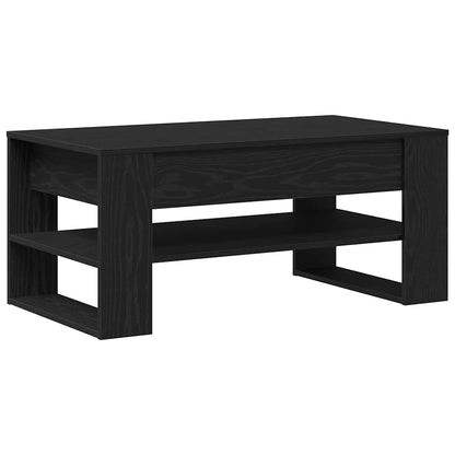 Coffee Table Black Oak 102 x 55 x 45 cm Engineered Wood