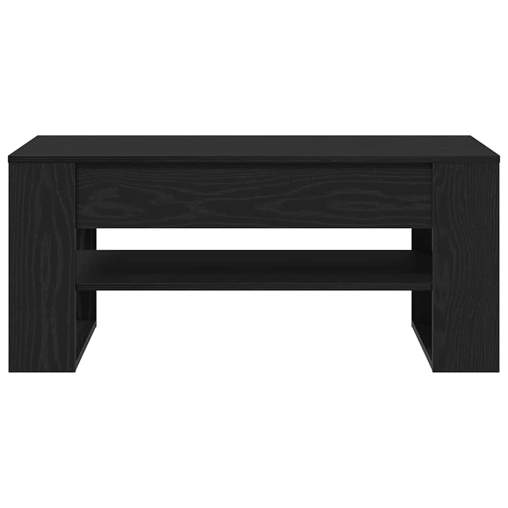 Coffee Table Black Oak 102 x 55 x 45 cm Engineered Wood