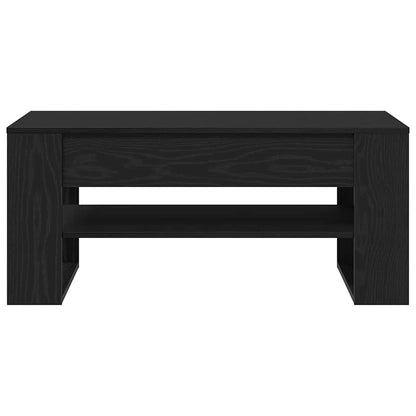 Coffee Table Black Oak 102 x 55 x 45 cm Engineered Wood