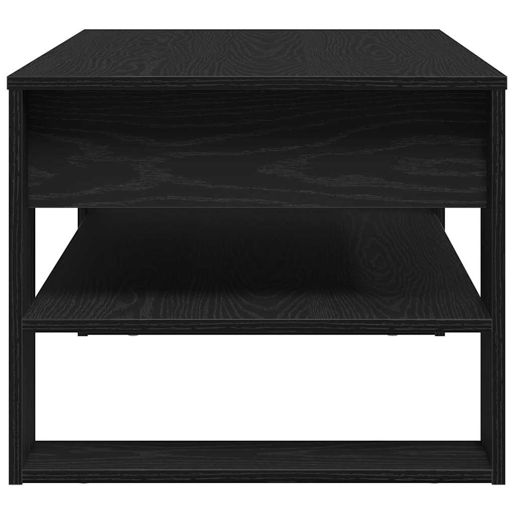 Coffee Table Black Oak 102 x 55 x 45 cm Engineered Wood