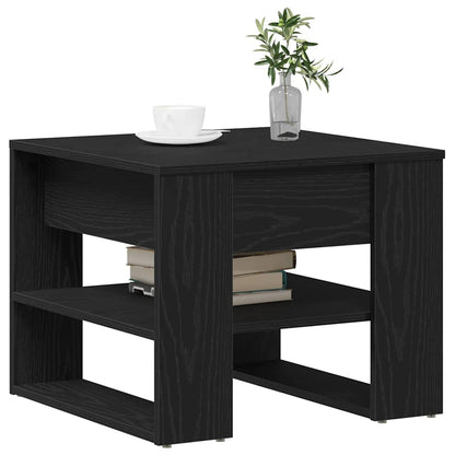 Coffee Table Black Oak 55.5 x 55 x 45 cm Engineered Wood