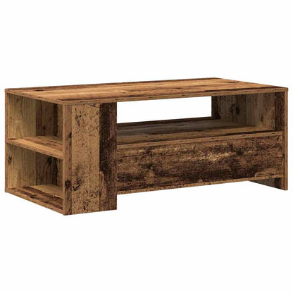 Coffee Table Old Wood 102 x 55 x 43.5 cm Engineered Wood