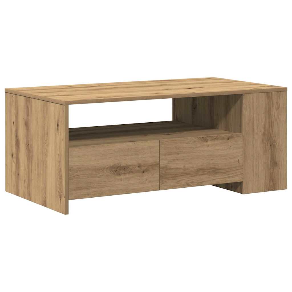 Coffee Table Artisan Oak 102 x 55 x 43.5 cm Engineered Wood