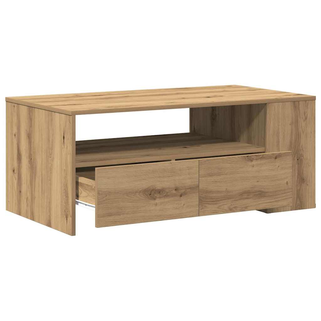 Coffee Table Artisan Oak 102 x 55 x 43.5 cm Engineered Wood
