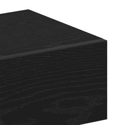 Bedside Cabinet 2 pcs Black Oak 46 x 30 x 30 cm Engineered Wood