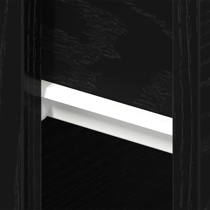 Bedside Cabinet 2 pcs Black Oak 46 x 30 x 30 cm Engineered Wood