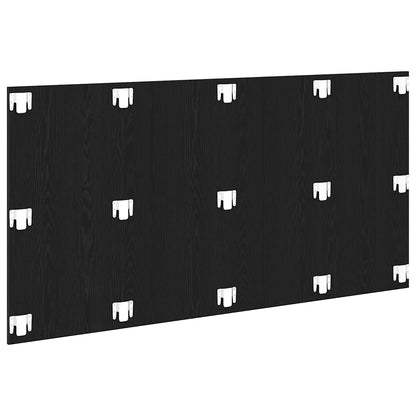 Bed Headboard Black Oak Engineered Wood