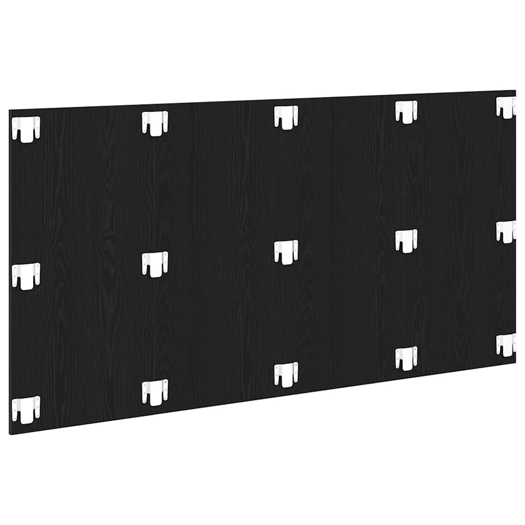 Bed Headboard Black Oak 160 x 1.5 x 80.5 cm Engineered Wood