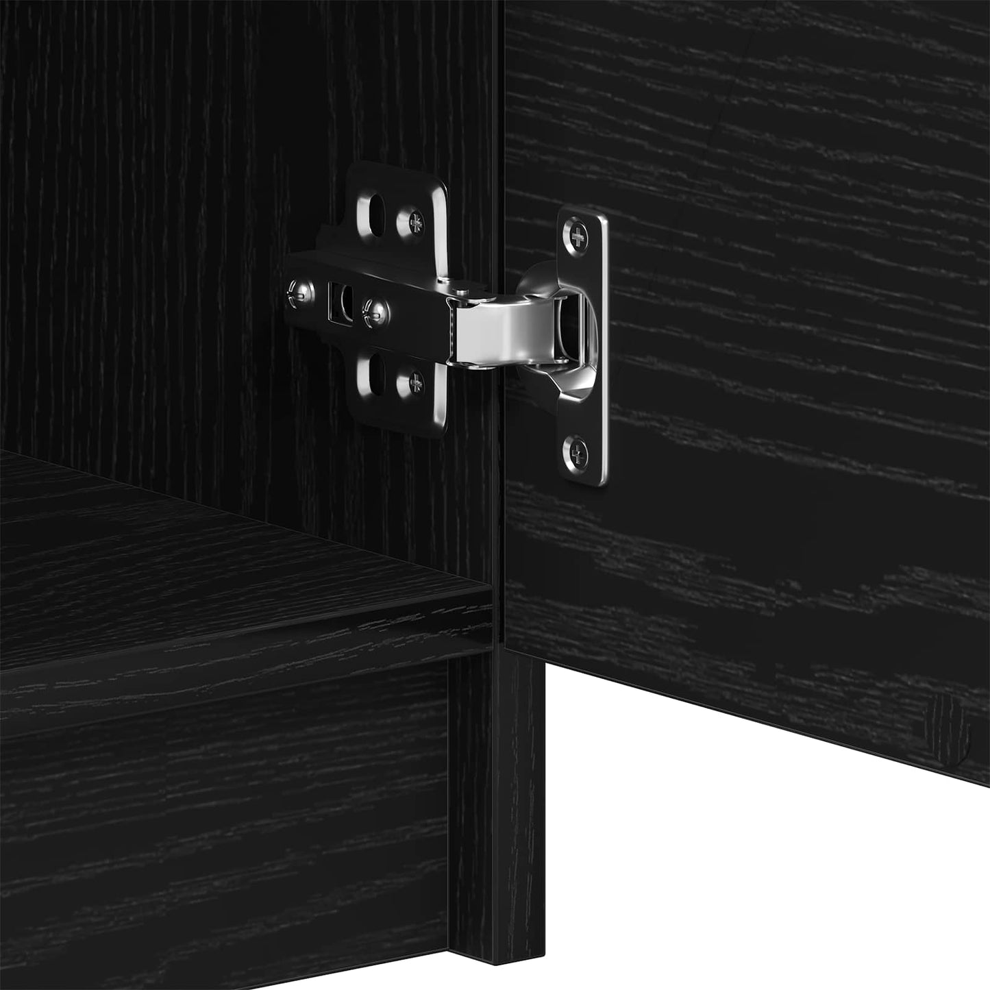 Sideboard Black Oak 60 x 30 x 70 cm Engineered Wood