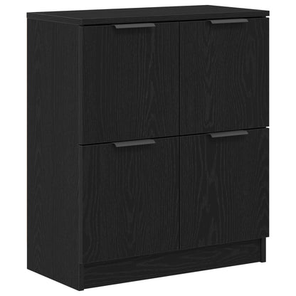 Sideboard Black Oak 60 x 30 x 70 cm Engineered Wood