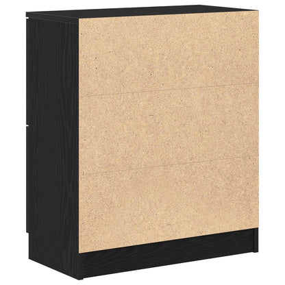 Sideboard Black Oak 60 x 30 x 70 cm Engineered Wood