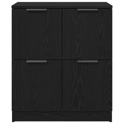 Sideboard Black Oak 60 x 30 x 70 cm Engineered Wood