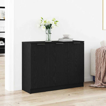Sideboard Black Oak 90.5 x 30 x 70 cm Engineered Wood