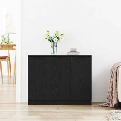 Sideboard Black Oak 90.5 x 30 x 70 cm Engineered Wood