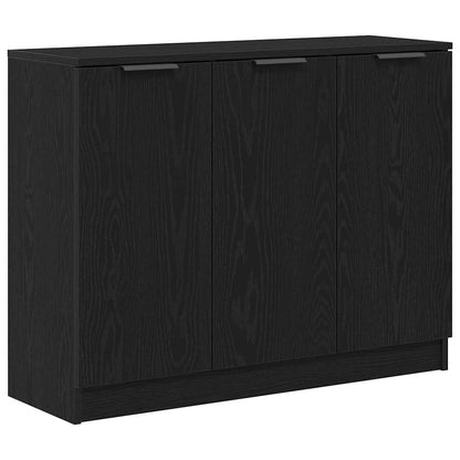 Sideboard Black Oak 90.5 x 30 x 70 cm Engineered Wood