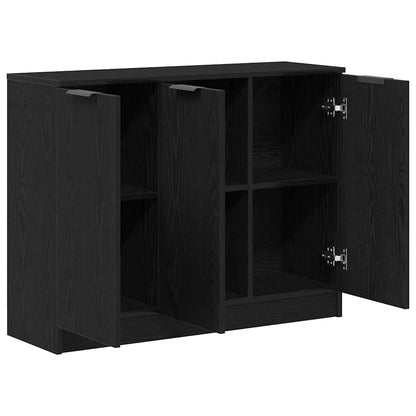 Sideboard Black Oak 90.5 x 30 x 70 cm Engineered Wood