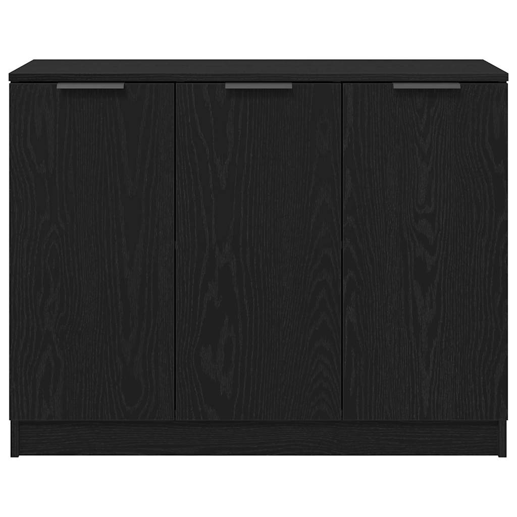 Sideboard Black Oak 90.5 x 30 x 70 cm Engineered Wood