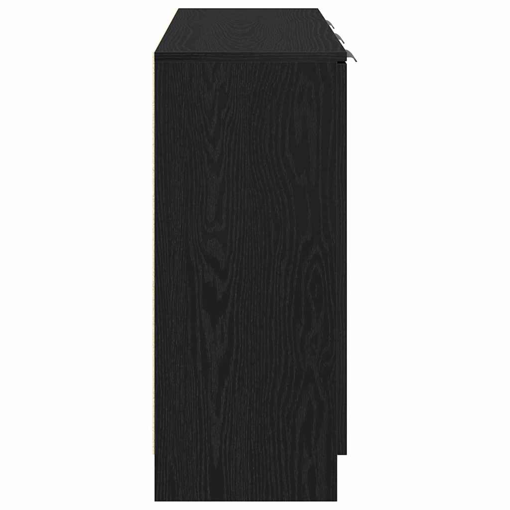 Sideboard Black Oak 90.5 x 30 x 70 cm Engineered Wood