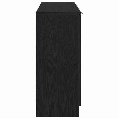 Sideboard Black Oak 90.5 x 30 x 70 cm Engineered Wood