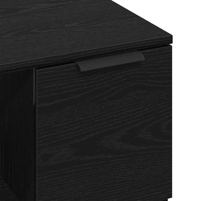 Coffee Table Black Oak 50 x 50 x 36 cm Engineered Wood