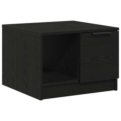 Coffee Table Black Oak 50 x 50 x 36 cm Engineered Wood