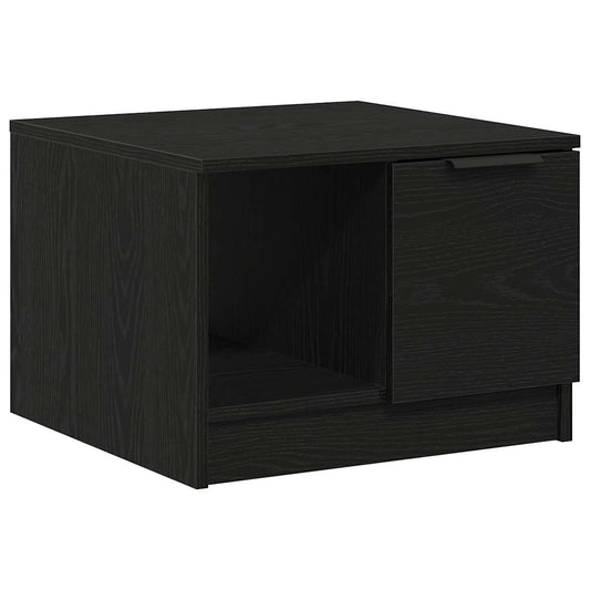 Coffee Table Black Oak 50 x 50 x 36 cm Engineered Wood
