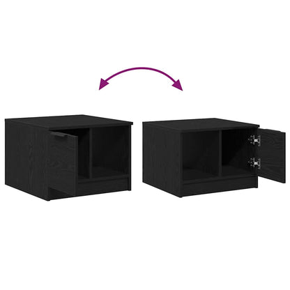 Coffee Table Black oak 50 x 50 x 36 cm Engineered wood