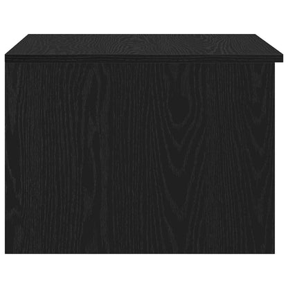 Coffee Table Black Oak 50 x 50 x 36 cm Engineered Wood