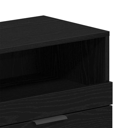 TV Cabinet 150 x 33.5 x 45 cm Black Oak Engineered Wood