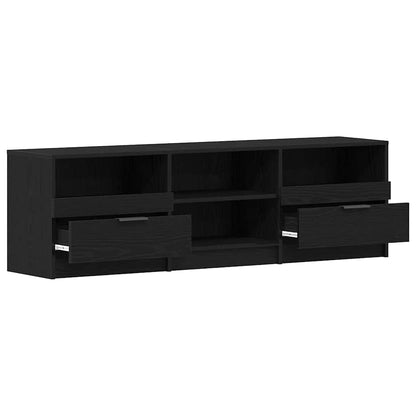 TV Cabinet 150 x 33.5 x 45 cm Black Oak Engineered Wood