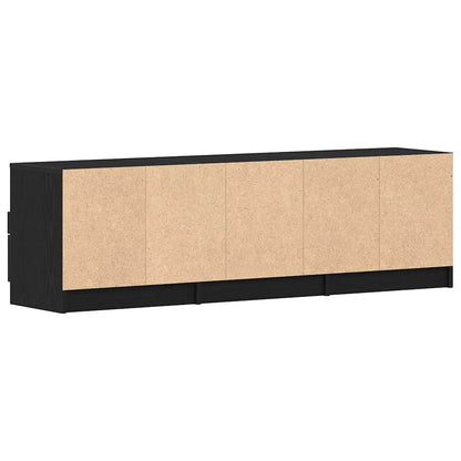 TV Cabinet 150 x 33.5 x 45 cm Black Oak Engineered Wood