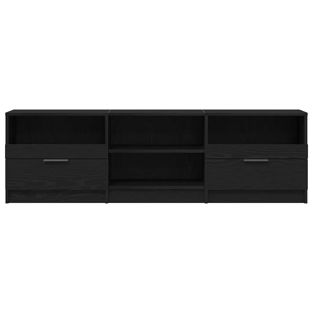 TV Cabinet 150 x 33.5 x 45 cm Black Oak Engineered Wood