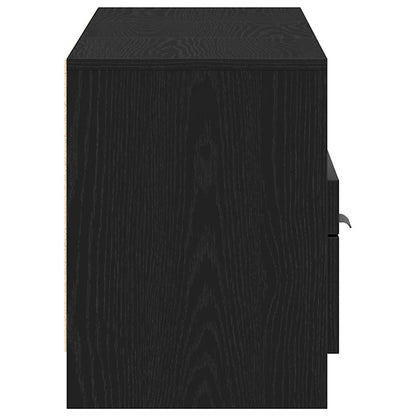 TV Cabinet 150 x 33.5 x 45 cm Black Oak Engineered Wood