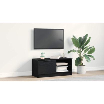 TV Cabinet Black Oak 80 x 35 x 36.5 cm Engineered Wood
