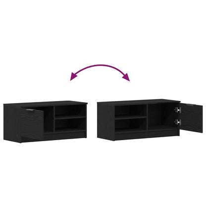 TV Cabinet Black Oak 80 x 35 x 36.5 cm Engineered Wood
