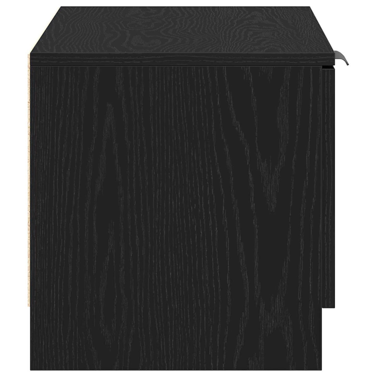 TV Cabinet Black Oak 80 x 35 x 36.5 cm Engineered Wood