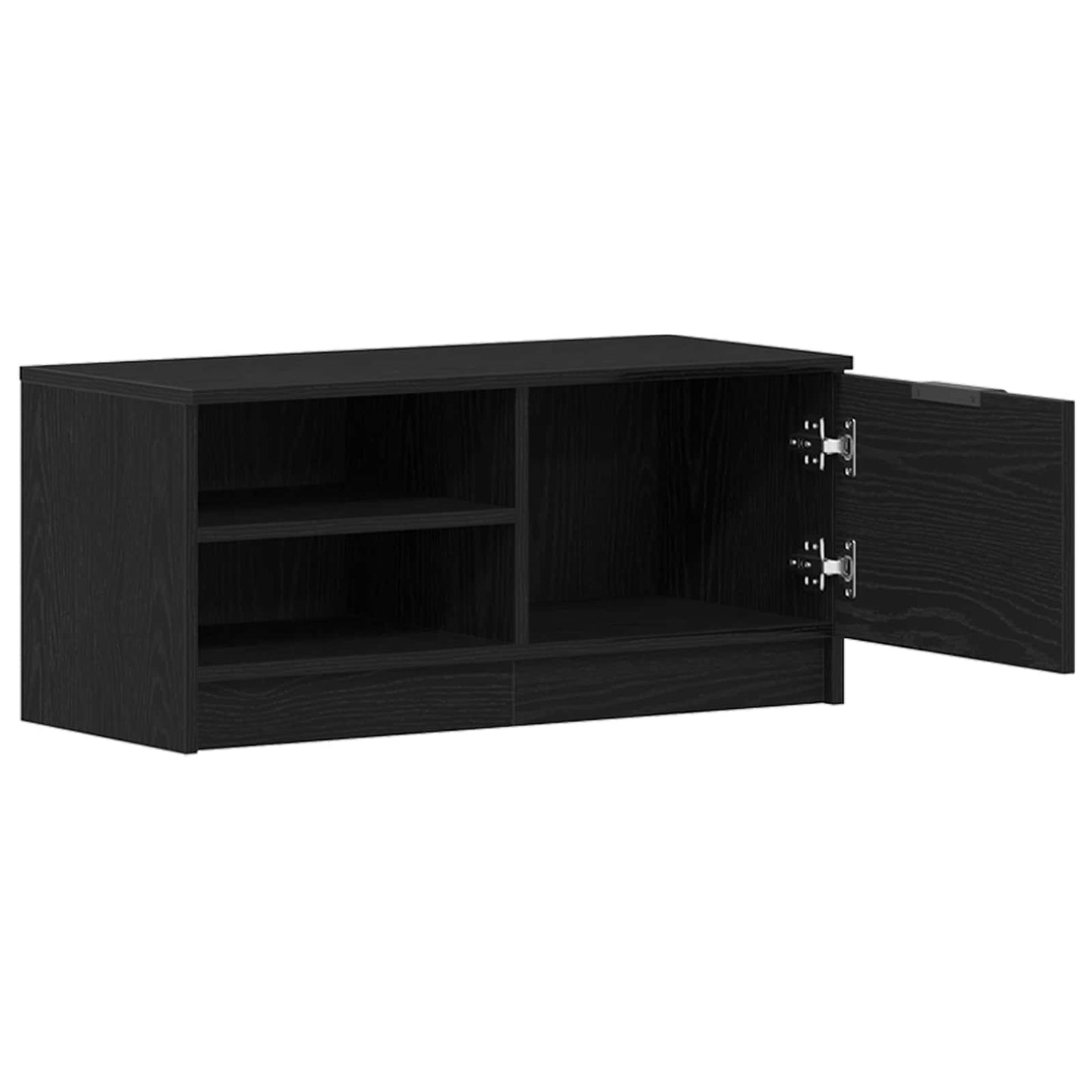 TV Cabinet 2 pcs Black Oak 80 x 35 x 36.5 cm Engineered Wood